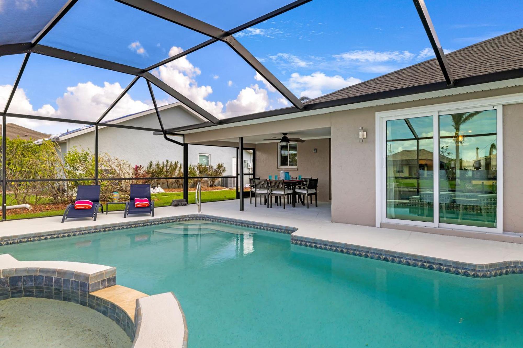 Fully Remodeled Electric-Heated Pool Home On Gulf-Access Canal - Villa Sunny Cape Coral Exteriér fotografie